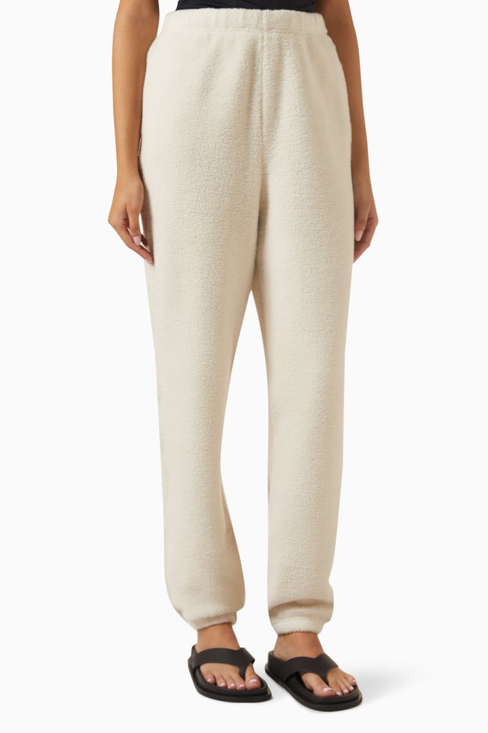 

Boyfriend Sweatpants in Sherpa, Neutral