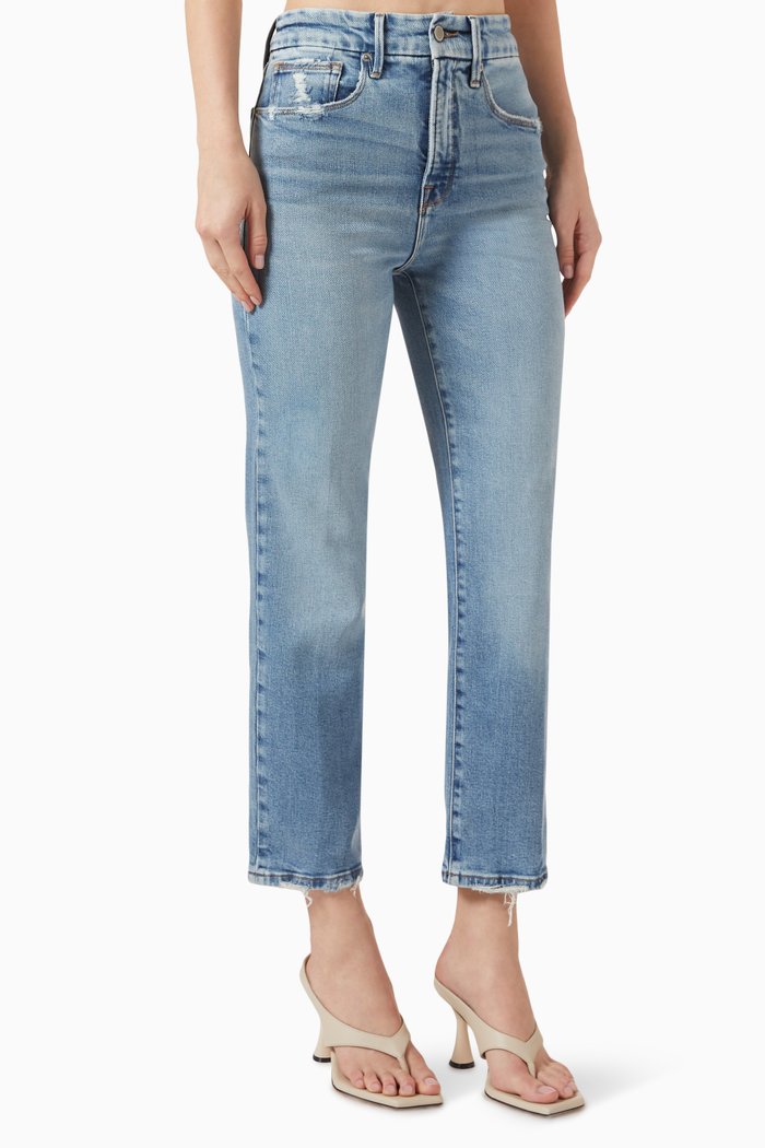 

Good Boy Cropped Jeans in Denim, Blue