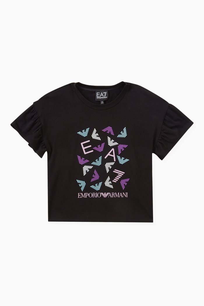 

Logo-print T-shirt in Cotton, Black