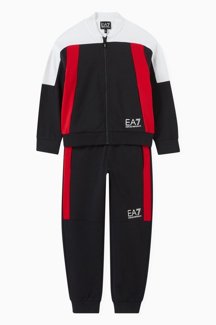 

Colourblock Tracksuit Set, Blue