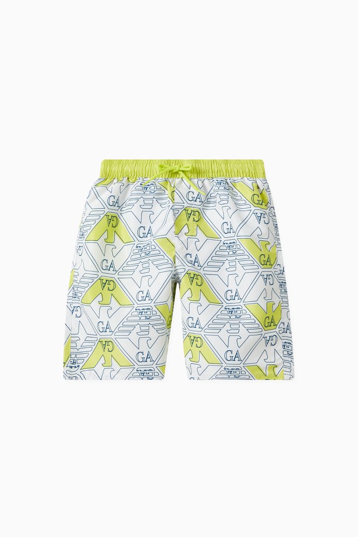 

Palm Trees Logo Swim Shorts, Green