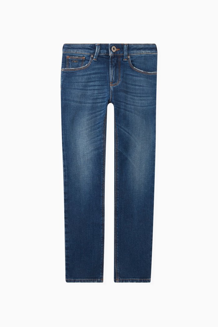 

J06 Jeans in Stretch Cotton Denim, Blue