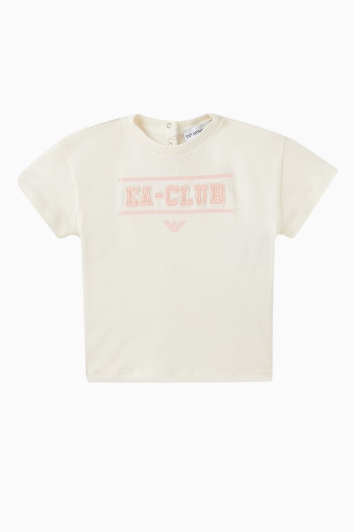 

Logo-embroidered T-shirt in Cotton, White