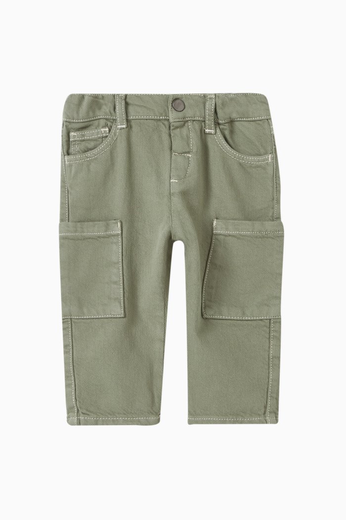 Cargo Pants in Denim, Green