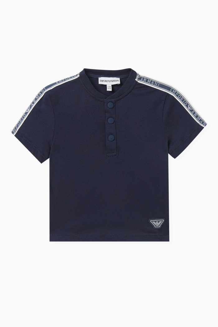 

Text Logo Tape T-shirt, Blue