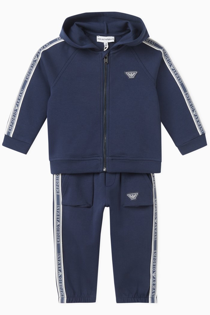 

Text Logo Tape Tracksuit, Blue