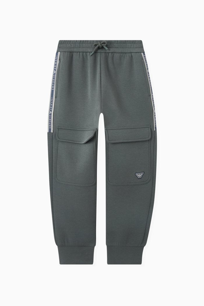 

Logo Jogger Pants in Cotton, Green
