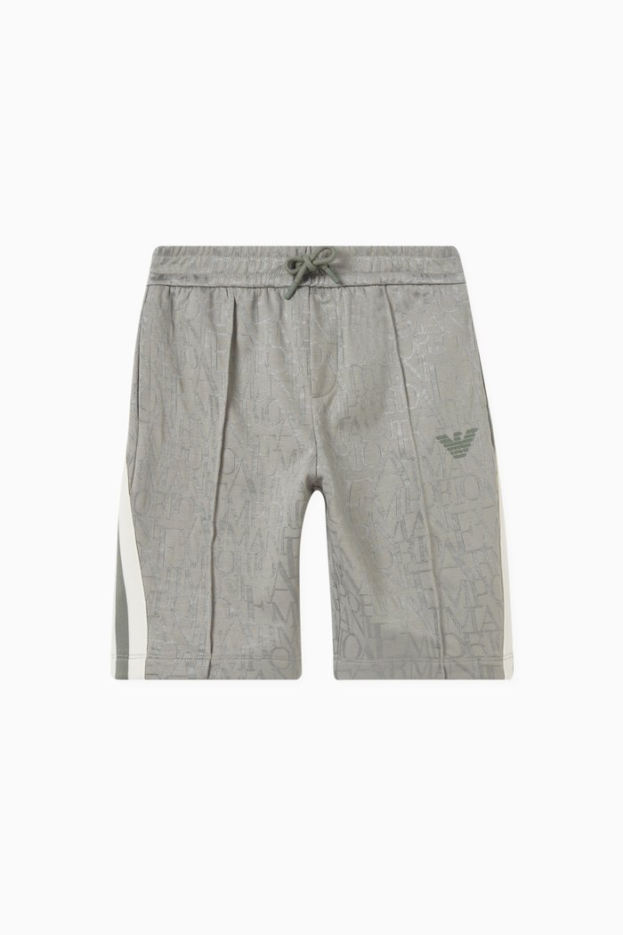 

All-over Logo Bermuda Shorts, Green