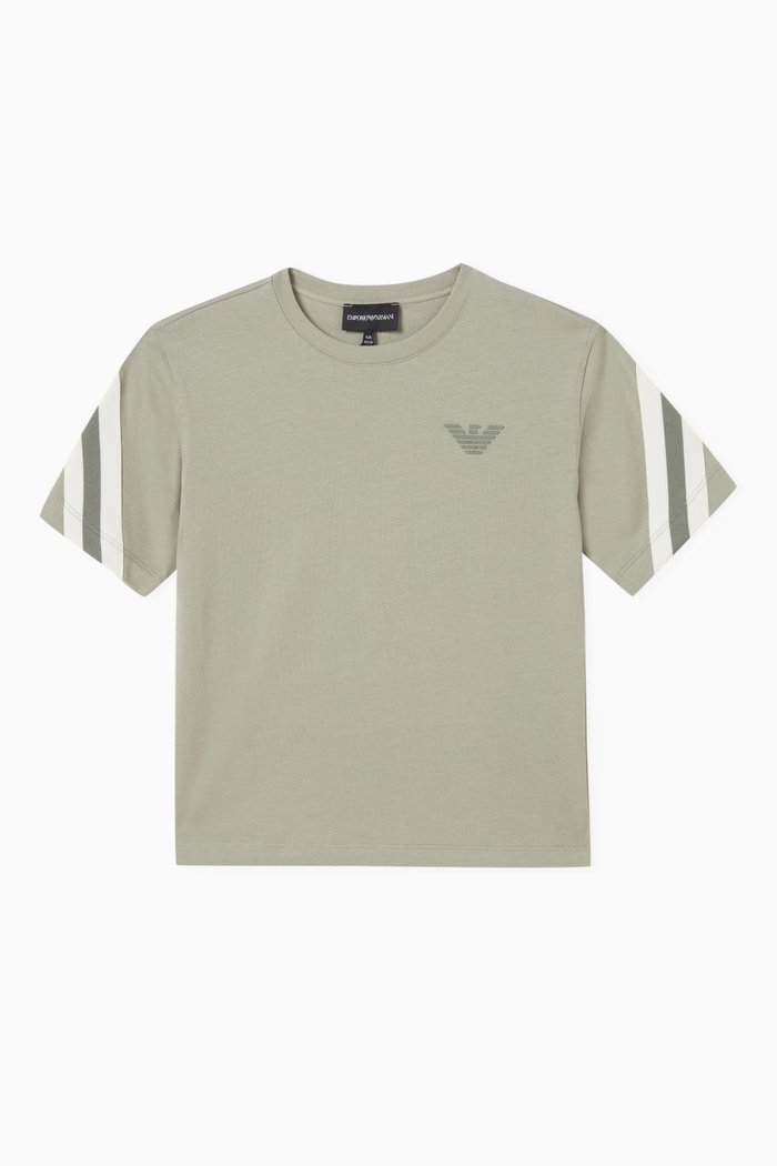 

Striped Logo T-shirt, Green