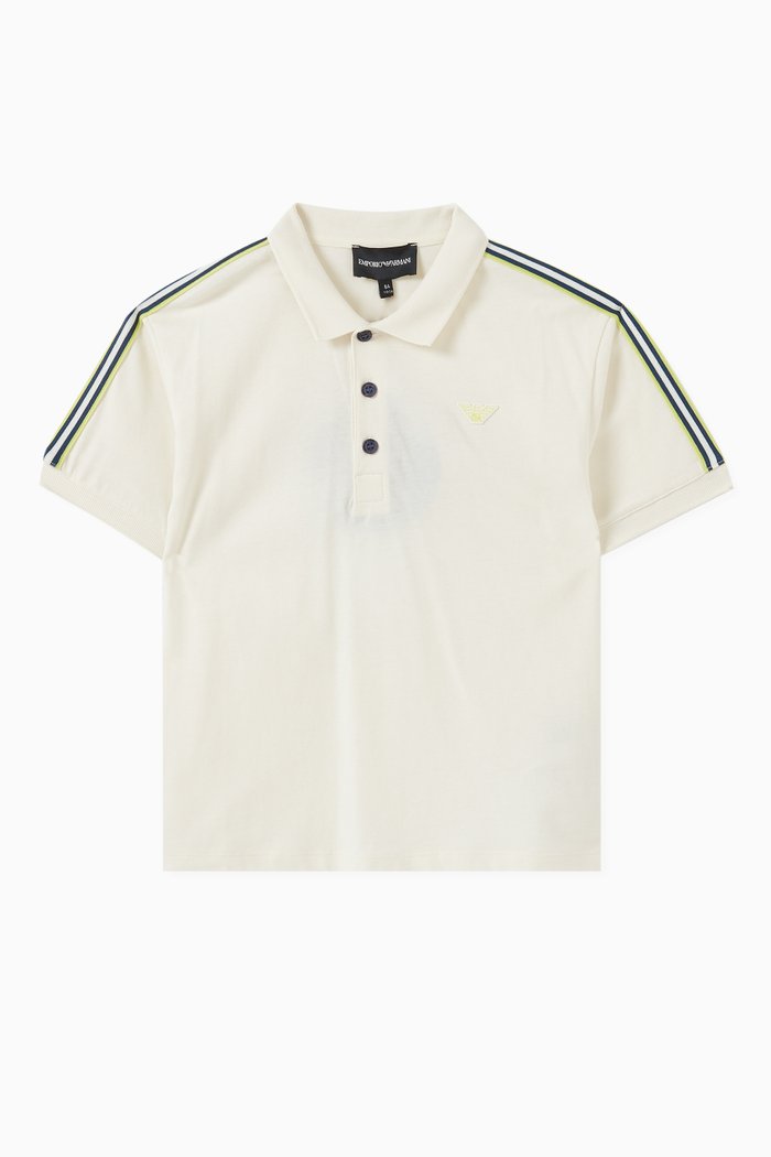 

EA Logo Polo Shirt in Cotton, White