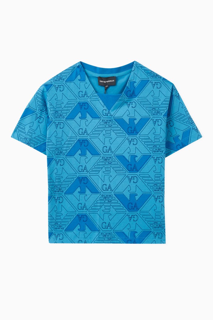 

Logo T-shirt in Cotton, Blue