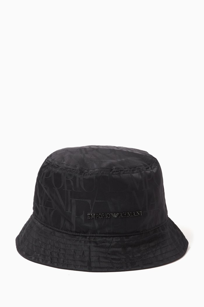 

EA Text Logo Bucket Hat, Blue