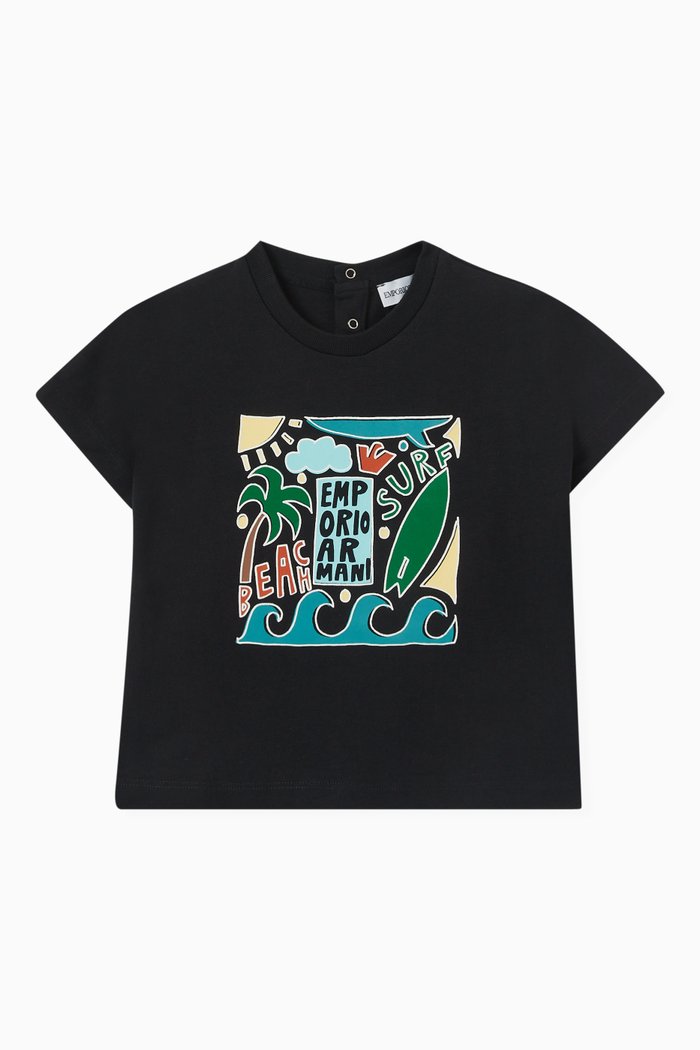 

Surfing Fantasy T-Shirt in Cotton, Blue