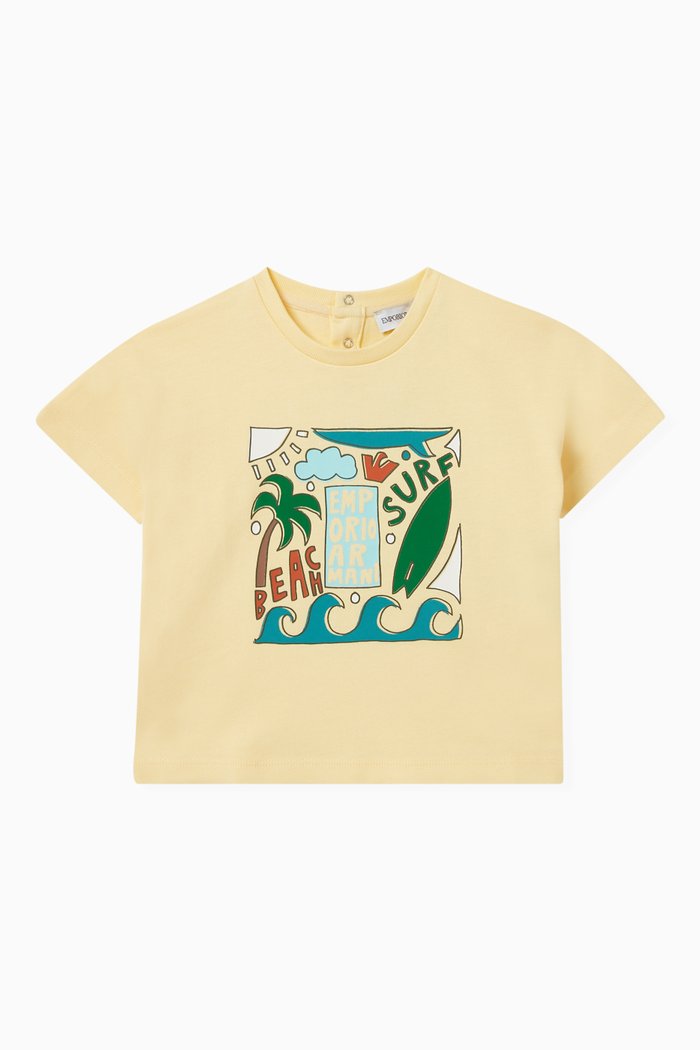 

Surfing Fantasy T-Shirt in Cotton, Yellow