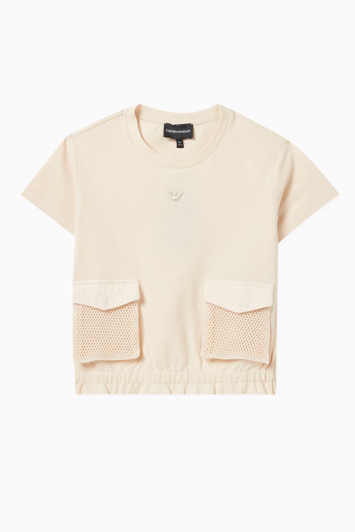 

Mesh-pocket T-shirt, Blue