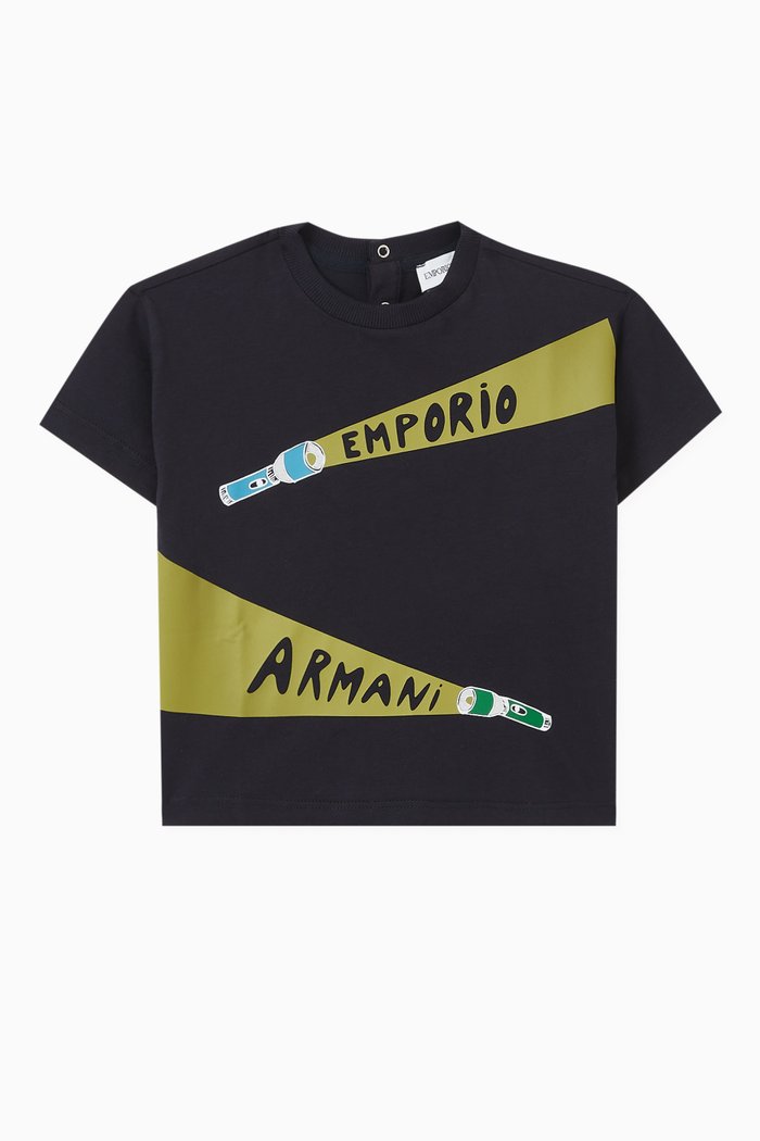 

Graphic Logo T-shirt in Cotton, Blue