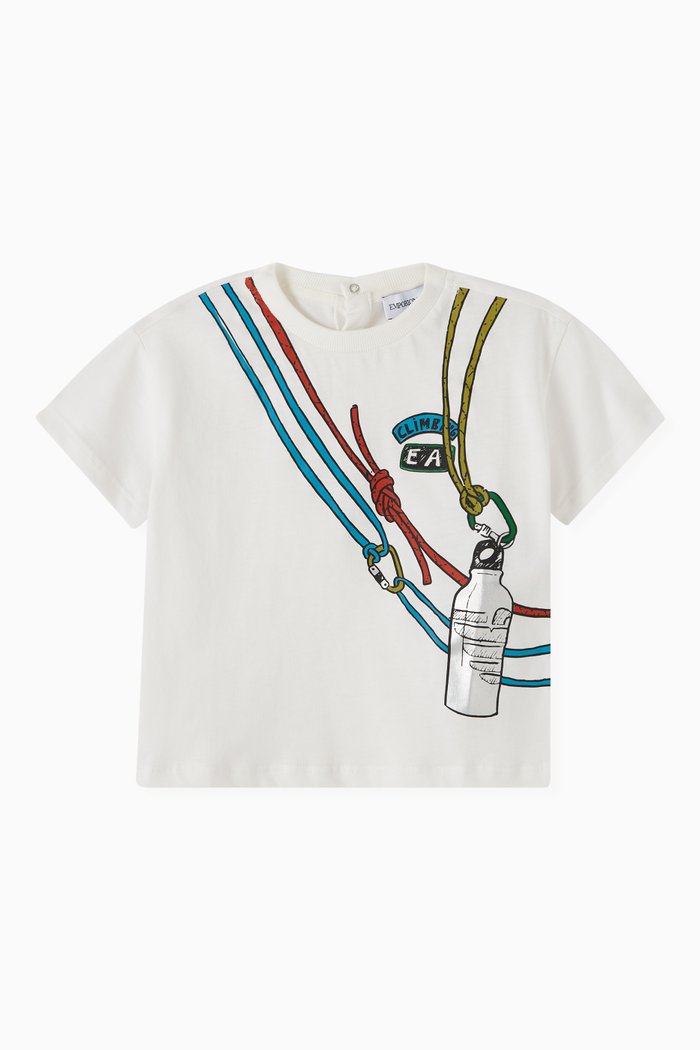 

Graphic Logo T-shirt in Cotton, White
