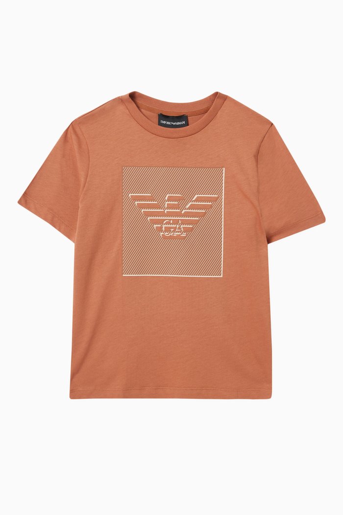 

Eagle Logo-print T-shirt in Cotton-jersey, Brown