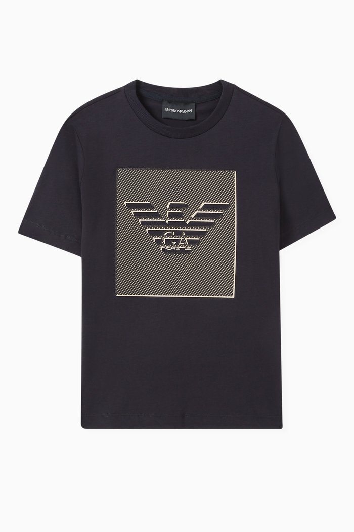 

Eagle Logo-print T-shirt in Cotton-jersey, Blue