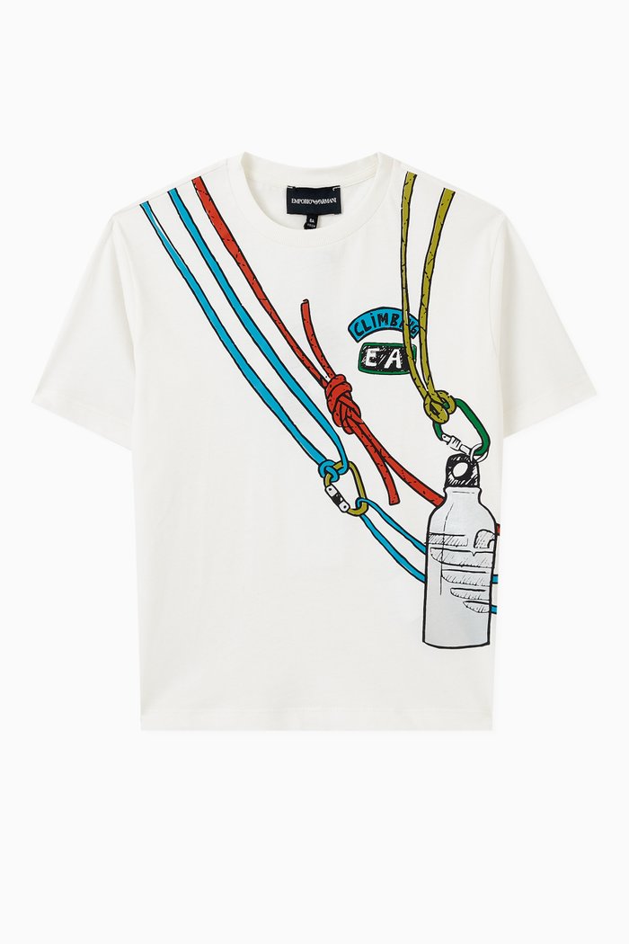 

Graphic-print T-shirt in Cotton-jersey, White