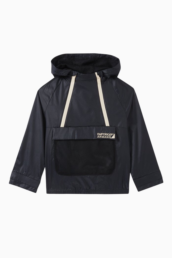

Logo-embroidered Hoodie, Blue