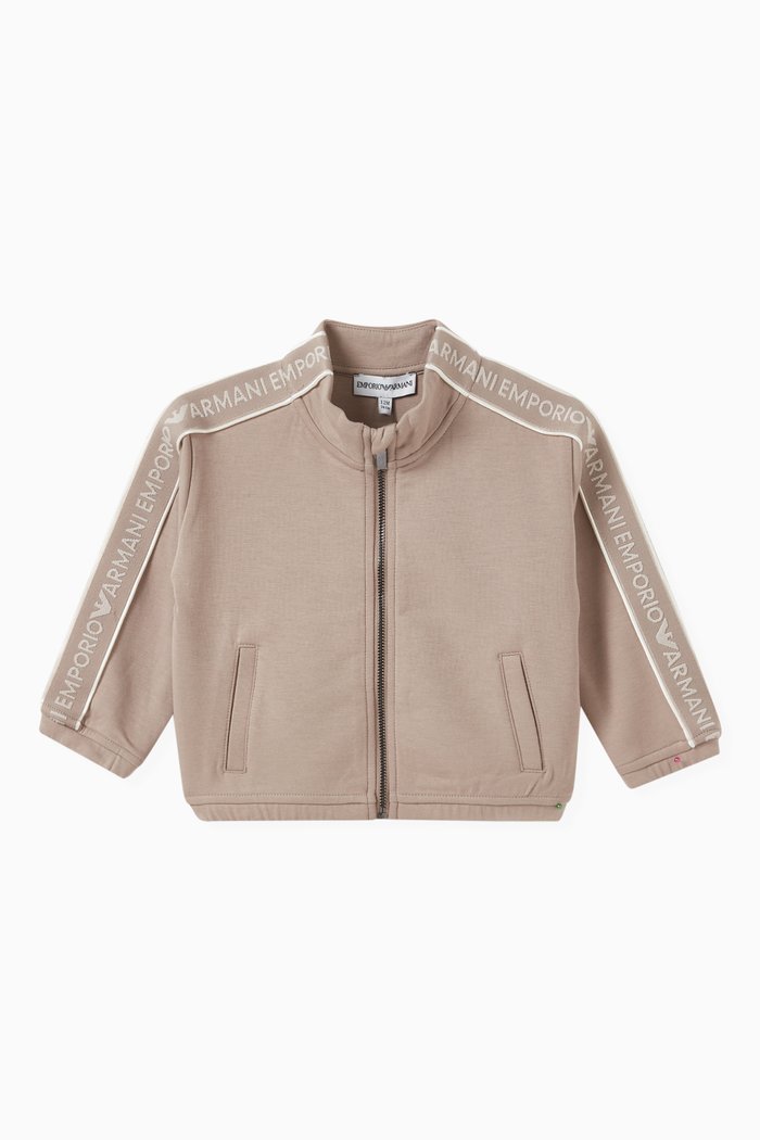 

EA Logo Sweatshirt in Cotton, Brown