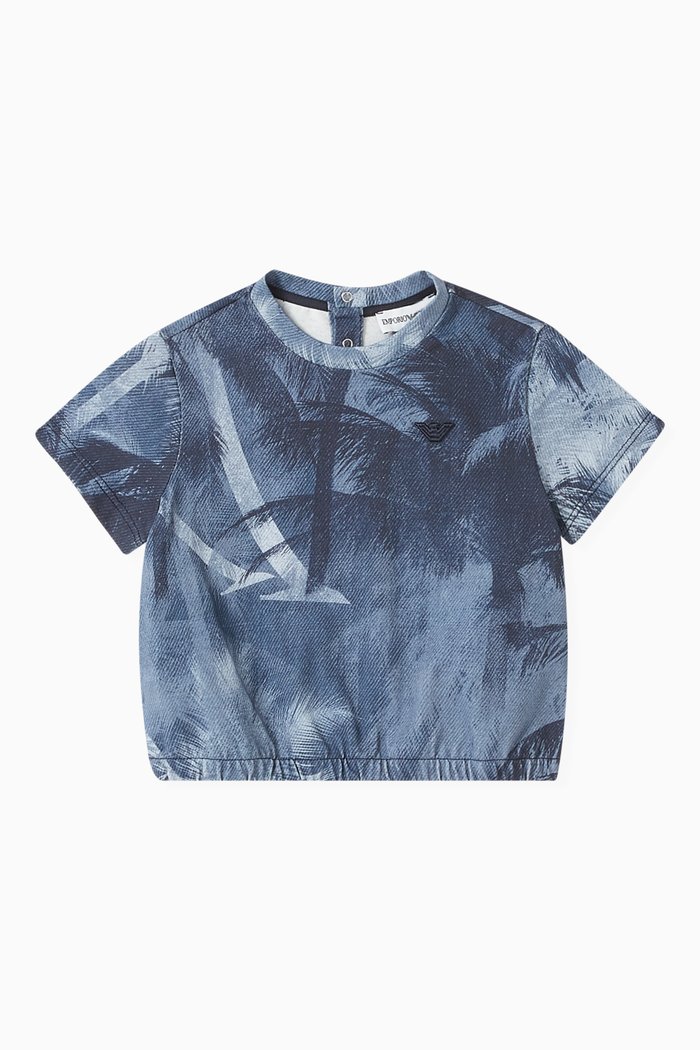 

Palm-trees T-shirt in Cotton, Blue