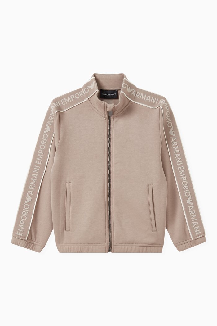 

EA Logo Sweatshirt in Cotton, Brown