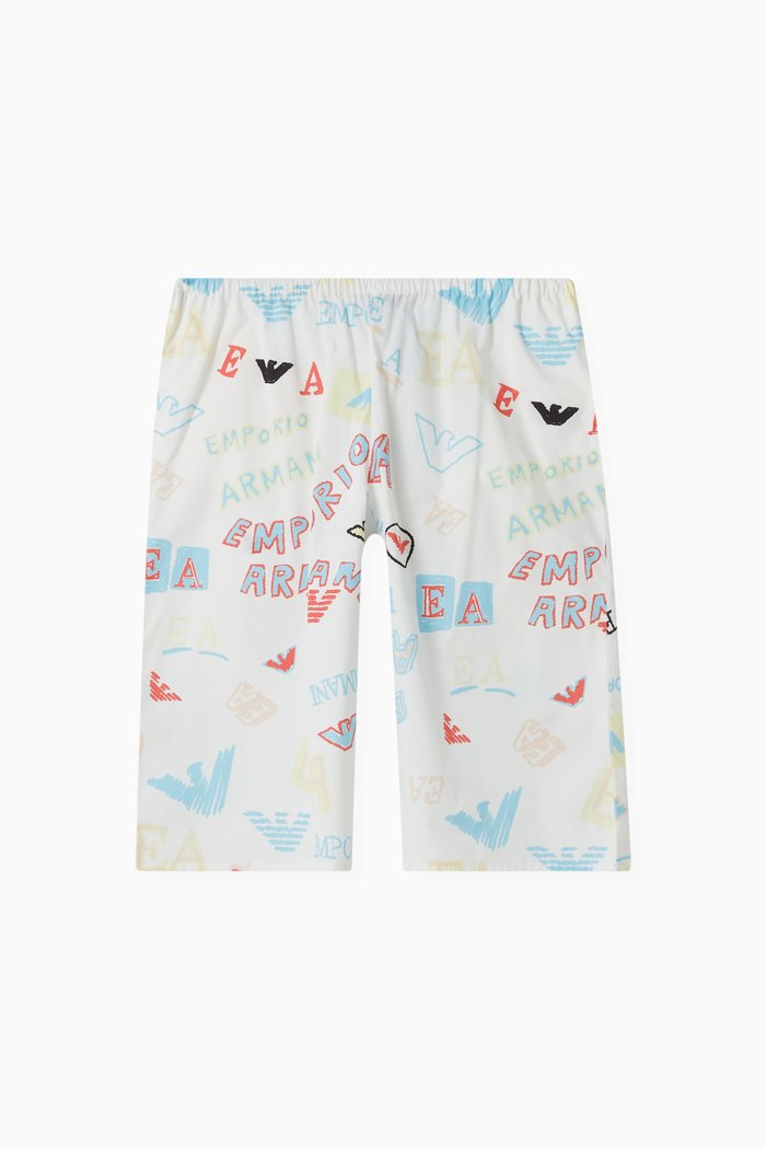 

Text Logo Wide-leg Pants, White