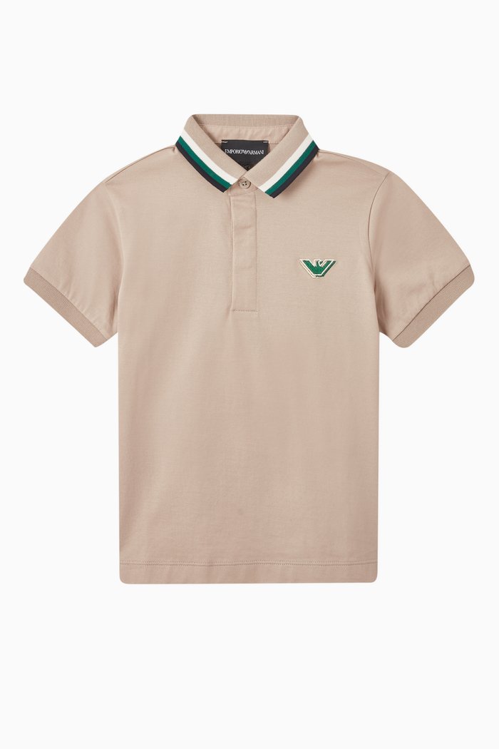 

Logo Polo Shirt in Cotton, Neutral