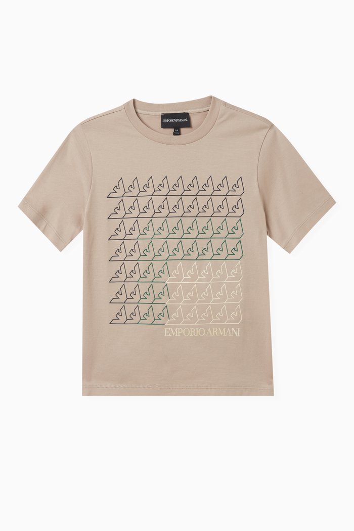 

Logo-print T-shirt in Cotton, Neutral