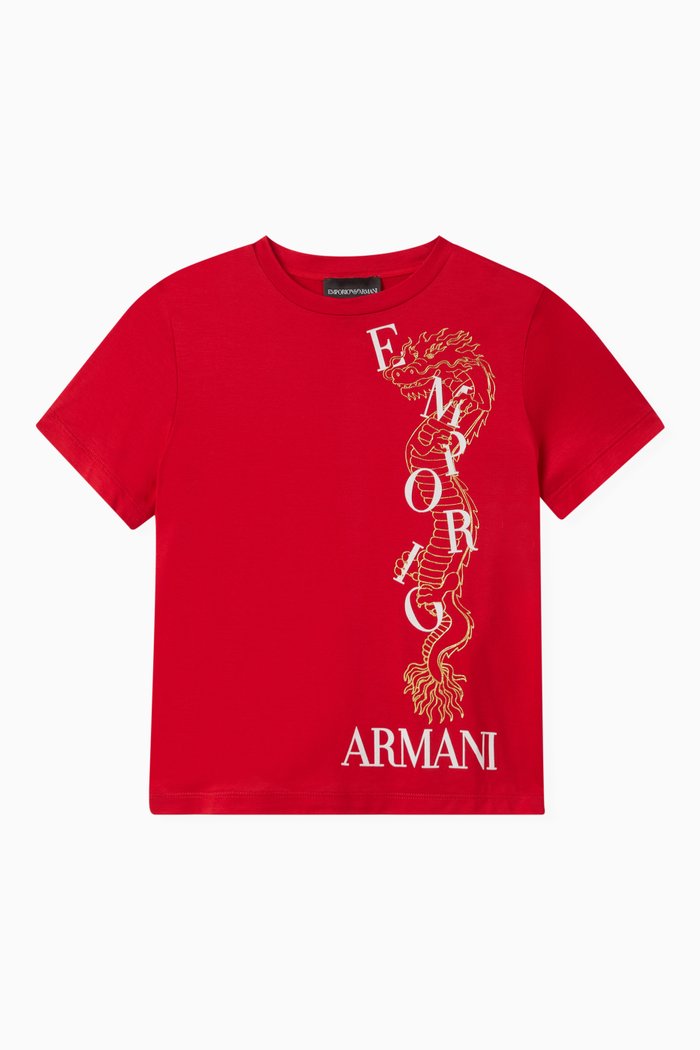 

Chinese New Year Logo-print T-shirt in Cotton, Red