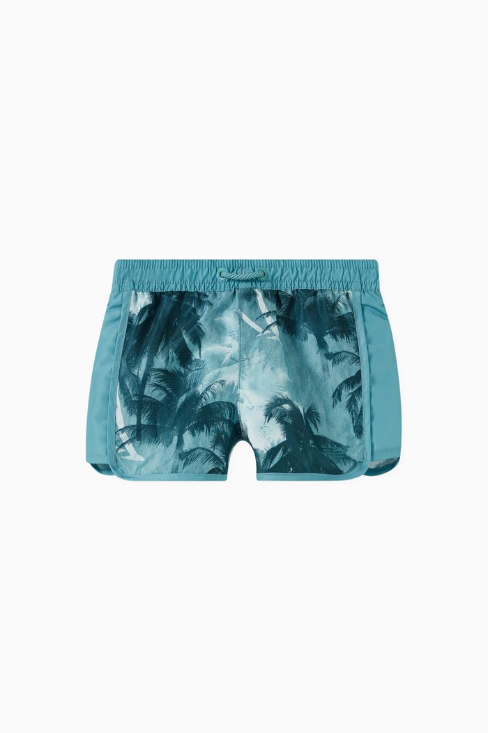 

Palm Trees Swim Shorts, Blue
