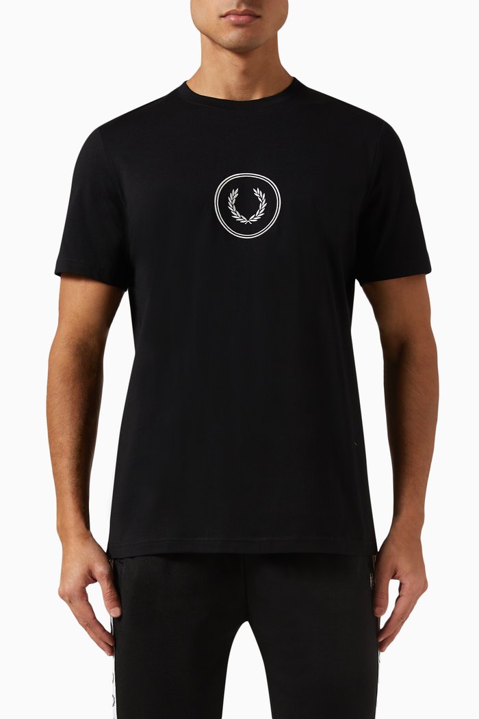 Circle Logo T-shirt in Cotton-jersey, Black
