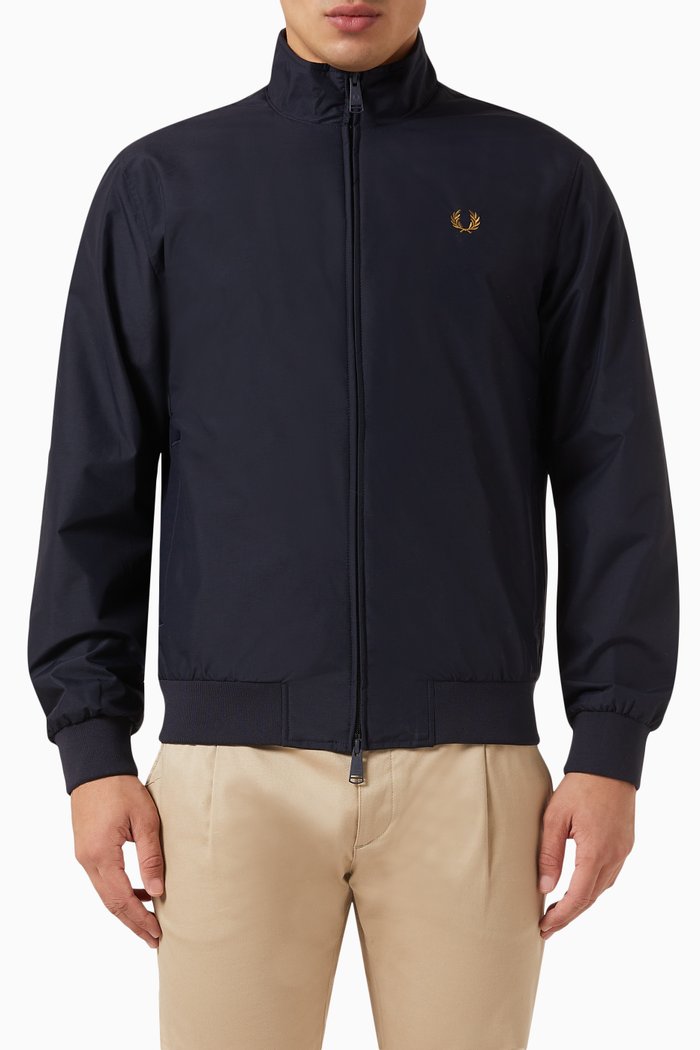 Brentham Jacket in Nylon, Blue