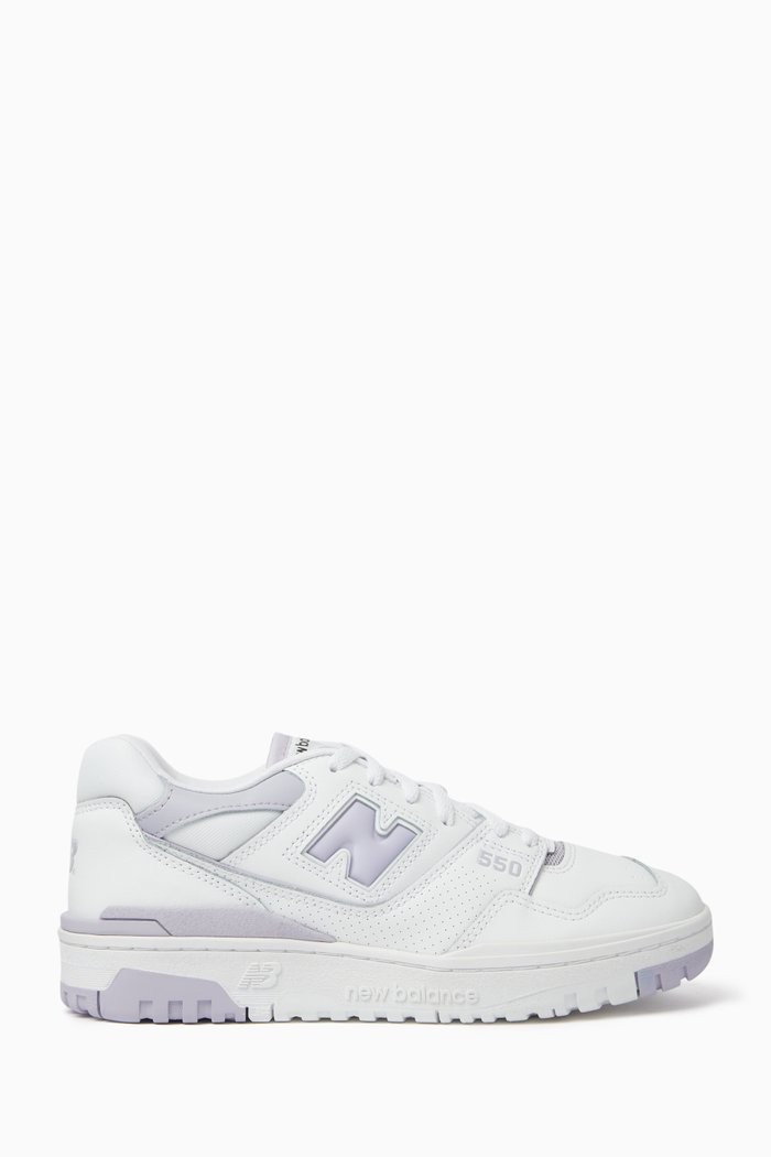 

BB550 Low-top Sneakers in Leather & Mesh, Grey