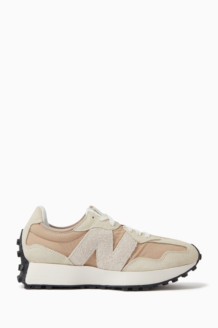 

327 Low-top Sneakers in Leather & Suede, Neutral