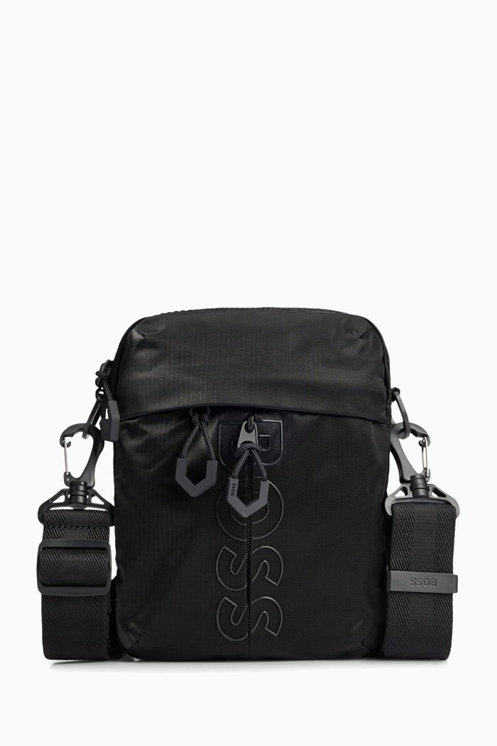 

Bryant Crossbody in Coated Velour, Black