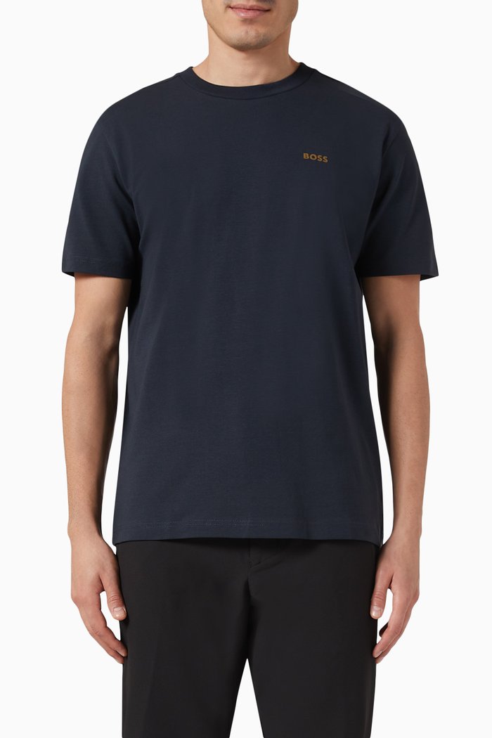 

Logo T-shirt in Cotton Stretch, Blue