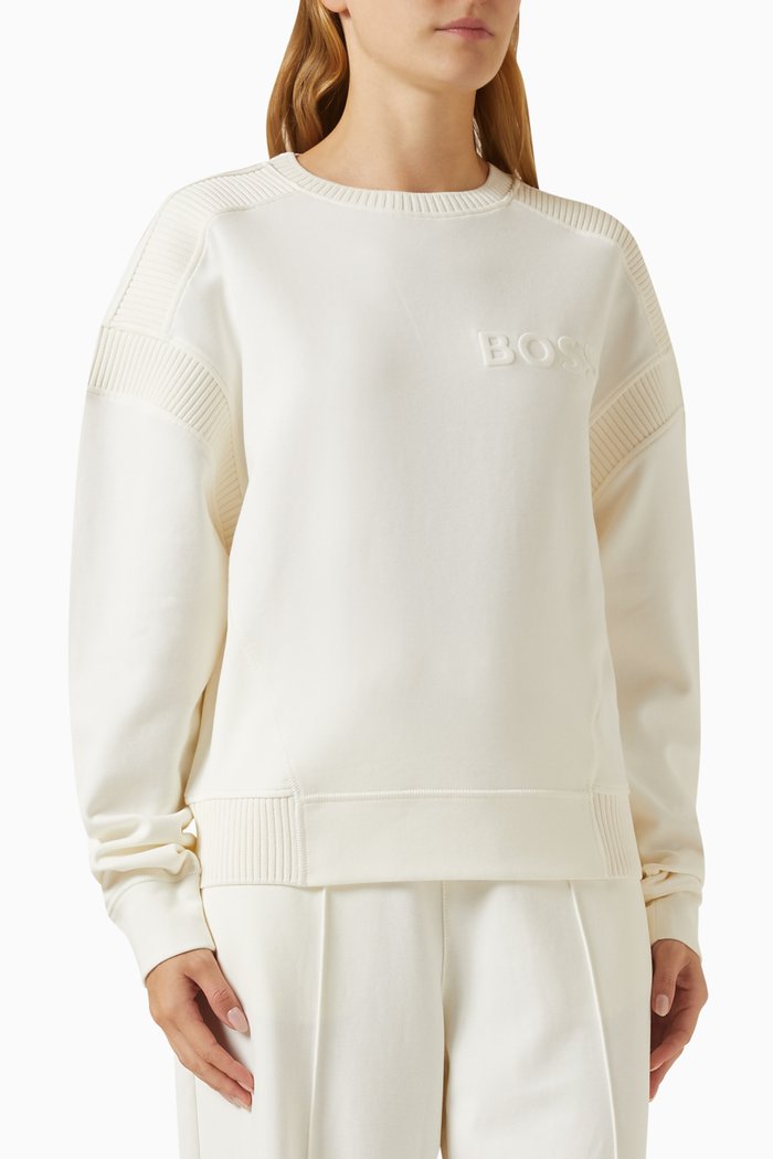 

Emaina Sweatshirt in Cotton-Blend, White