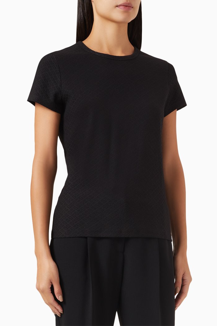 

Monogram T-shirt in Cotton Blend, Black