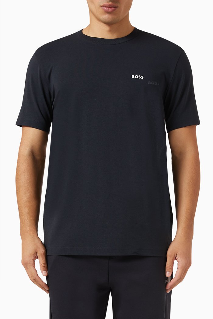 

Logo T-shirt in Stretch Cotton, Blue