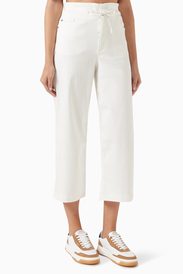

Talaga Relaxed-fit Pants in Cotton-blend, White