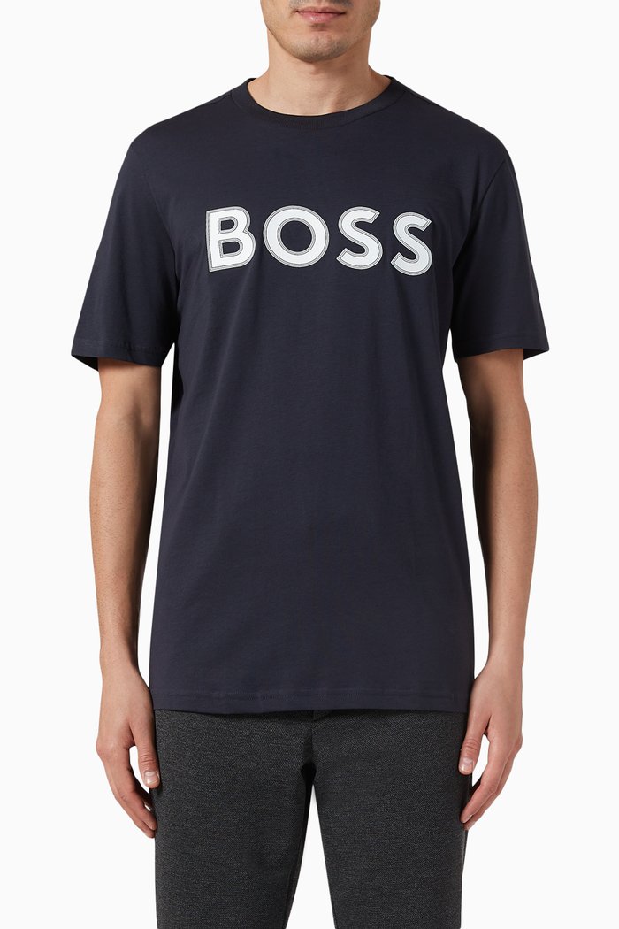 

Logo T-shirt in Cotton Jersey, Blue