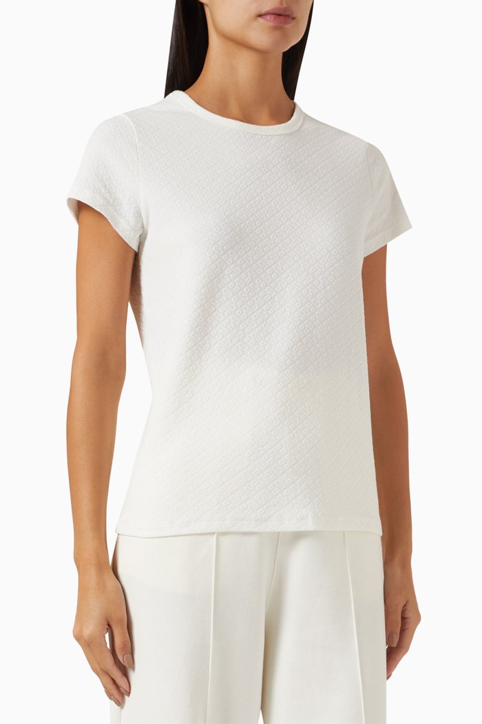 

Monogram T-shirt in Cotton Blend, White