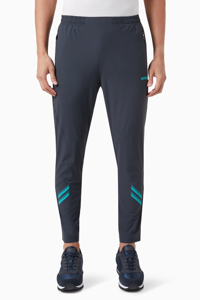 

Hecon Active Trackpants in Recycled Nylon, Blue