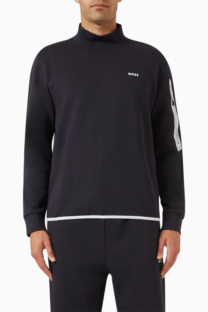 

Salbock 1 HD Logo-print Sweatshirt in Cotton-blend, Blue