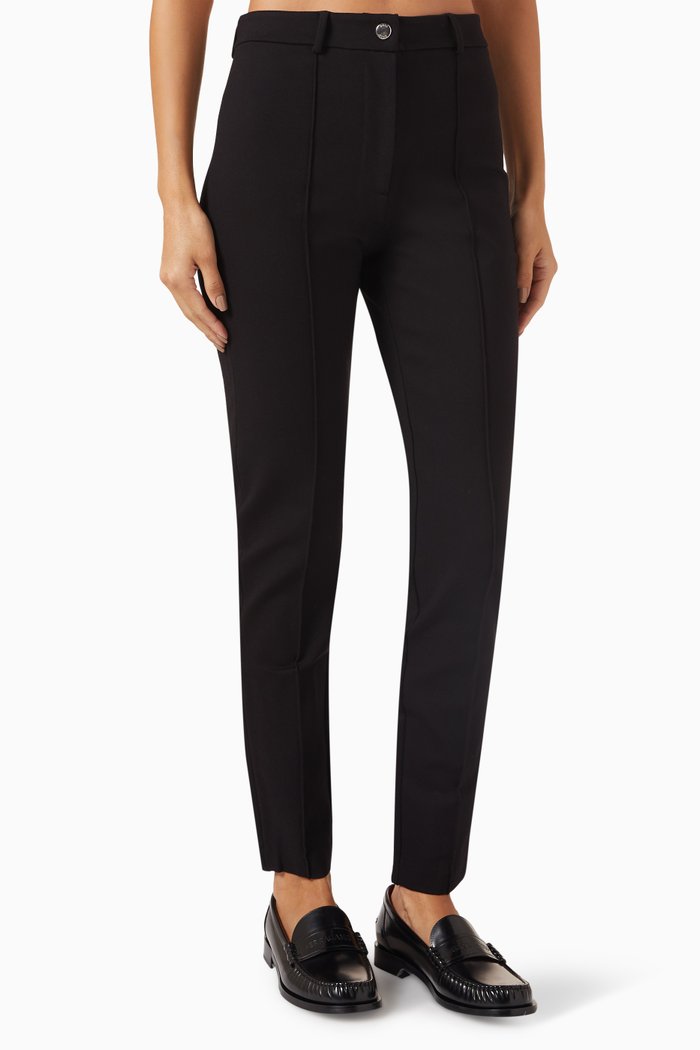 

Slim-fit Pants in Power-stretch Jersey, Black