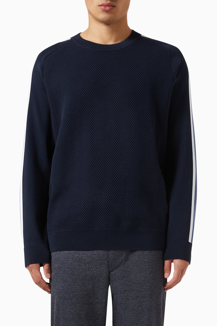 

Pontevico Sweater in Cotton, Blue