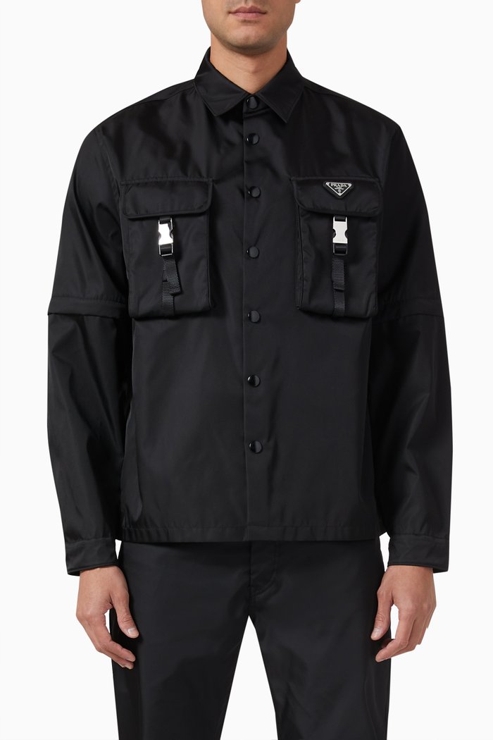 

Logo Shirt in Re-Nylon, Black